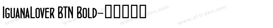 IguanaLover BTN Bold字体转换
